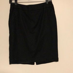 Black pencil skirt
